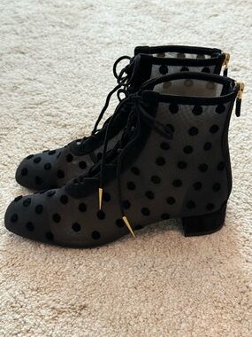 Christian Dior Ankle Lace-Up Boots